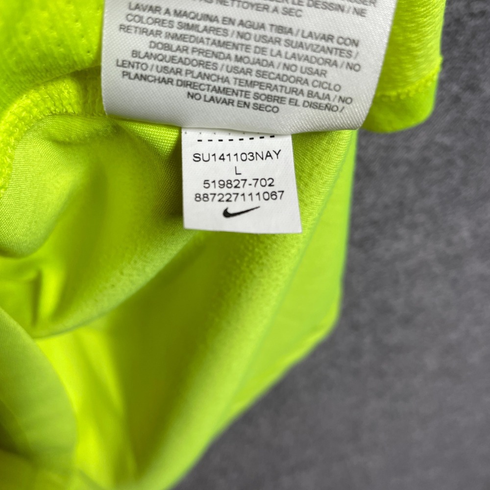 Nike Miler Running Tank Top Womens Large Neon Yellow Volt Dri-FIT - Picture 5 of 9